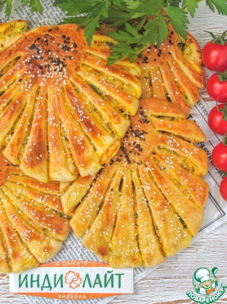 Лепешки с индейкой и сыром