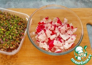 Салат с редисом и руколой "Зелёнка"