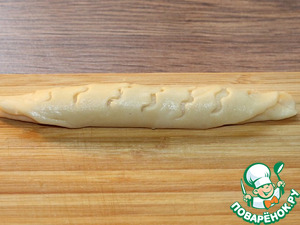 Булочки-трубочки с творогом и повидлом