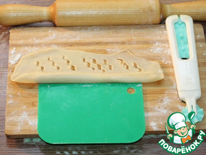 Булочки-трубочки с творогом и повидлом