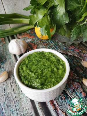 Луковый соус с петрушкой