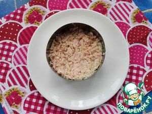 Слоёный рыбный салат "Лето" Слоёный рыбный салат "Лето"