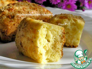 Сырно-чесночные булочки "Два сыра"