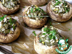 Шампиньоны с луком и чесноком Шампиньоны с луком и чесноком