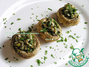 Шампиньоны с луком и чесноком Шампиньоны с луком и чесноком