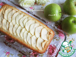 Слоёный манник с яблоками Слоёный манник с яблоками