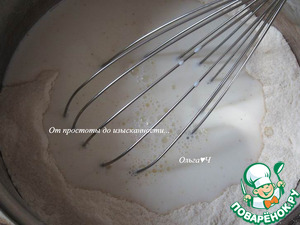 Слоёный манник с яблоками Слоёный манник с яблоками